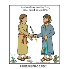 Luxury joseph interprets pharaoh's dream coloring page. David And Jonathan Bible Crafts
