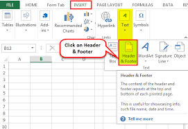 How do i keep header visible in excel? Header And Footer In Excel Add Remove Header Footer In Worksheet