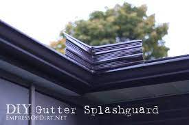 Diy Gutter Splashguard Empress Of Dirt Diy Gutters Gutters Gutter