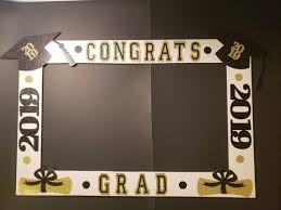 Black And Gold Graduation Frame Great As A Photo Booth Prop Or A Decoration Measurements Are 20 Gold Graduation Party Graduation Frame Graduation Decorations