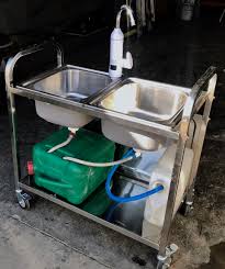 twin mobile sink unit  mobile sink