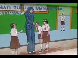 Sekolah juga ternyata harus mengikut perkembangan modern jika ingin sekolahnya menjadi maju. Mural Lukisan Mural Tembok Tema Sd Youtube