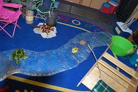 Campsite Complete With River For Catching Fish Tent Campfire Much More Camping Dramatic Play Camping Theme Preschool Preschool Projects