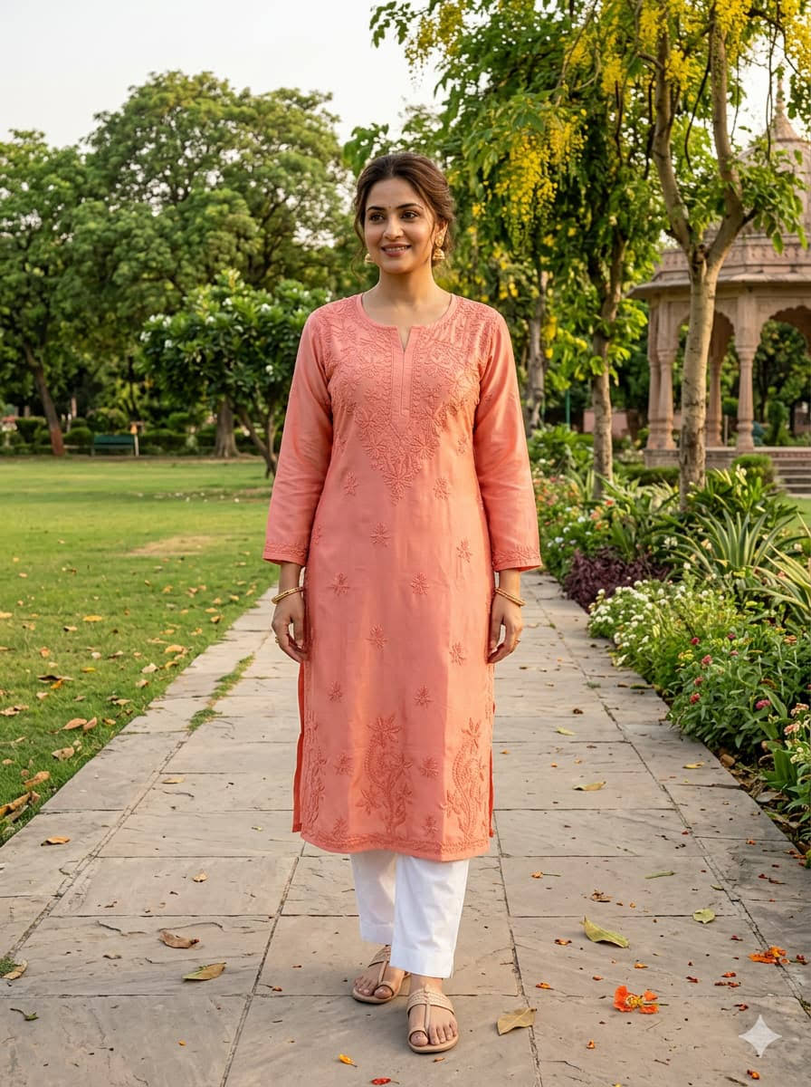 REYON DAAMAN TONT TO TONE KURTI product image