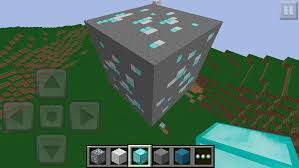 Diamond ore is the rarest and most sought after ore in minecraft, only found in the bottom 17 layers, with the exception of the bottom bedrock layers. It S A Giant Diamond Ore Block Minecraft Minecraft Pe Rubiks Cube