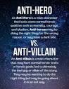 Anti-Hero vs. Anti-Villain Poster by The Dungeon Rose | TPT