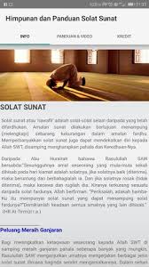 Perkara sunnah dalam shalat dikategorikan menjadi dua; Panduan Solat Sunat For Android Apk Download