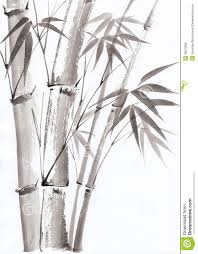 Black And White Bamboo Tree Wall Painting Watercolor Painting Of Bamboo Bamboo Art Painting Bamboo Mural Watercolor Paintings