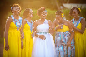 Chris Roni Wedding African Bridesmaids African Bridesmaid Dresses African Wedding Theme