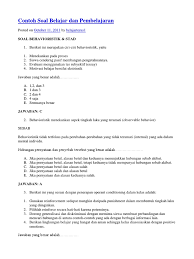 Soal dan jawaban tes sumatif modul 3 ppg daljab. Contoh Soal Belajar Dan