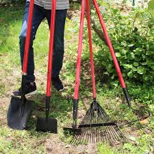 Gardenall Long Handle Garden Tools Set Include Round Point Shovel 12 Guage Garden Hoe Steel Rake Bow Rake Gard Garden Tool Set Garden Tools Gardening Shovel