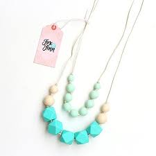 Robot Check Silicone Teething Necklace Necklace Teething Necklace