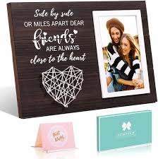 Buying gifts for friends is a thoughtful way to show them how much you care. Amazon Com Friends Gifts For Women Friend Female Best Friend Gifts For Women Friendship Gifts For Him Her For Friendship Birthday Gifts For Women Picture Frame 4x6 Inches Photos Dark