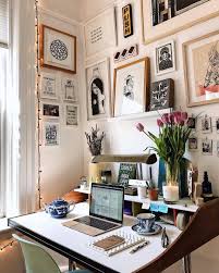 Place Artwork On Picture Rails Available At Ikea In 2020 Home Office Design Small Home Office Home Office Lighting