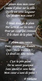 Il Pleure Dans Mon Coeur By Paul Verlaine Bellagabriela1 Chloe Il N Y A Pas Besoin D Explication What Wa Poeme Francais Poeme Et Citation Verlaine