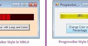 Change Color And Style Of Progress Bar In Vb6 0 And Vb Net
