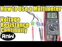 How To Use A Multimeter For Beginners How To Measure Voltage Resistan Multimeter Automotive Repair Continuity