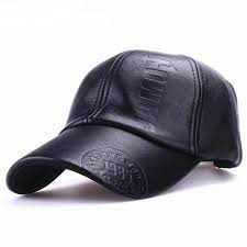 New Fashion High Quality Fall Winter Men Leather Hat Cap Casual Moto Snapback Hat Men S Baseball Cap Wholesale Leather Hats Hats For Men Leather Hat Baseball
