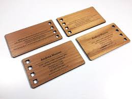 Custom made in fort collins, colorado usa using sustainable woods. Wood Business Cards Laser Engraved Starting At 1 30 Each