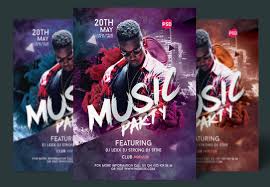 Create free flyer for party. Music Party Flyer Psd Template Mockup Free Downloads