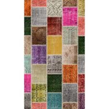 Seroni Multi Dijital Baski Patchwork Hali 80x150 Cm Halilar Kanavice Hali