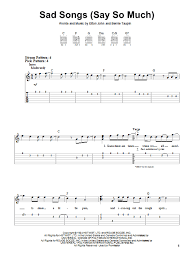Easy, but with tricky bits. Sad Songs Say So Much By Elton John Easy Guitar Tab Guitar Instructor