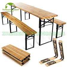 Buy northbeam foldable wood potting bench with metal surface at walmart.com. China Outdoor Wooden Folding Beer Table Bench Set With Steel Leg China Beer Table Outdoor Furniture