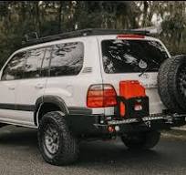 Dobinsons Land Cruiser 100 Series Rear Bumper + Lexus LX470 w/ Tire + Jerry Can Carrier 1998-2007