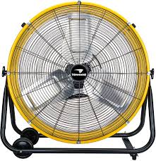 Metal kitchen shelves industrial looking floor fans. Amazon Com Tornado 24 Inch Grade Ul Listed High Velocity Movement Heavy Duty Drum 3 Speed Air Circulator Fan 7800 Cfm Industrial Commercial Residential And Greenhouse Use Yellow Home Kitchen