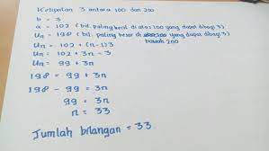 Sepasang bilangan prima antara 15 dan 30 jumlahnya 52 dan bedanya 6. Jumlah Bilangan Kelipatan 3 Antara 100 Dan 200 Adalah Brainly Co Id