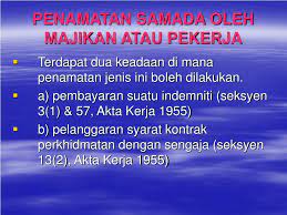 Hak dan kewajiban bagi majikan dan pekerja dimana terdapat pada kontrak kerja kita halaman pertama nomor 7 dan 8 nomor 7. Ppt Penamatan Kontrak Perkhidmatan Powerpoint Presentation Free Download Id 3843116