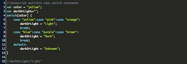 I use this statement often, especially in my nodejs aws. Javascript Switch Statement Multiple Cases Code Example