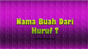 Aafiyah bakal jadi kakak, siti nurhaliza sahkan hamil 4 bulan. Nama Buah Buahan Dari Huruf T Www Buahaz Com