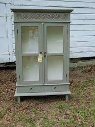 Or, if you have an open bookcase, you can tidy up by adding storage boxes and baskets or other inserts. Beautifully Chalk Painted Stained Glass Furniture Painted Cupboards Glass Bookcase