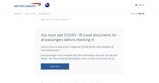 This is a condition for your quarantine free travel. Ba Unveils Plans For App Based Digital Health Passport