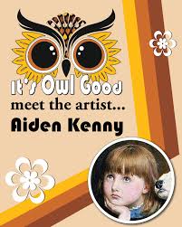 Meet the Artist: Aiden Kenny • Aiden's owl creation, Chin-Chin to  Chinoiserie, is