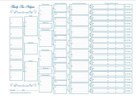 Free Family Tree Forms Template Display 4 Generations In