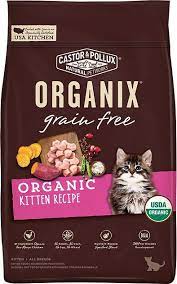 Castor Pollux Organix Grain Free Organic Kitten Recipe Dry Cat Food 3 Lb Bag Chewy Com Kitten Food Food Animals Dry Cat Food