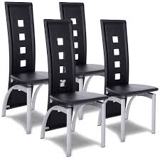 4.5 out of 5 stars. Casart 4 Pcs Dining Chairs Modern Home Kitchen Iron Frame High Back Chair Furniture Set Black Modern Dining Chairs High Back Dining Chairs Black Dining Chairs