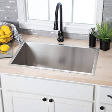 2 frigidaire undermount stainless steel kitchen sink 4 ruvati undermount 60/40 double bowl kitchen sink if you're buying a stainless steel sink, you need to look beyond the glossy or polished finish. 30 Zero Radius Apron Front Stainless Steel Undermount Sink