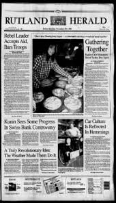 9 видео27 просмотровобновлен 3 авг. Rutland Daily Herald From Rutland Vermont On November 29 1996 1