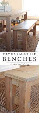 Make Yourself Cozy And Spectacular Benches These Are Not As Difficult As They Seem Just Check Out The Tutoria Farmhouse Bench Diy Farmhouse Diy Furniture Diy