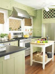 green kitchen cabinets better homes