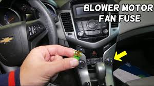 Maybe you would like to learn more about one of these? Chevrolet Cruze Blower Fan Motor Fuse Location Replacement Blower Motor Fan Does Not Work Youtube