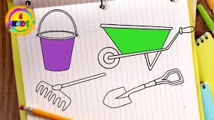 Free printable word search puzzle garden and download free word search puzzle garden along with coloring pages for other activities and coloring sheets. Garden Tools Coloring Pages Learn How To Draw Coloring Book Youtube