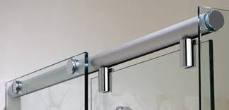 Nylon ball bearing roller attached to an aluminum bracket. Glass Shower Enclosure Hardware Door Kits Flower City Glass