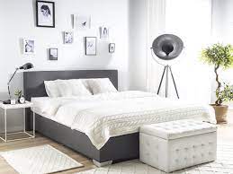 Das bett ist eins der wichtigsten möbelstücke in deinem zuhause, wenn nicht das wichtigste. Boxspringbett Stoff Weiss Schwarz Grau Mit Visko Visco Matratzen Topper Supply24