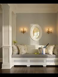 Built In Seating At Front Door Entry Where Boys Double Doors Are Would Have To Move Doors To Hallway Home Home Decor House Interior
