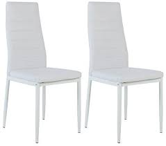 Merax Leatherette Home Furniture High Back Dining Chairs Set Of 4 White Check Out The Image By Visitin High Back Dining Chairs Home Furniture Dining Chairs
