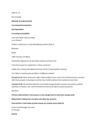 Chapter 12 food, soil, and pest management— presentation transcript 4 organic agriculture uses: Apes Food Soil Pests Unit Study Guide After